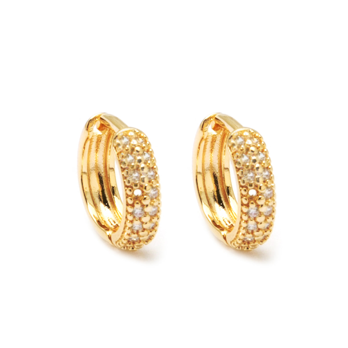 Bold Pavé Huggie