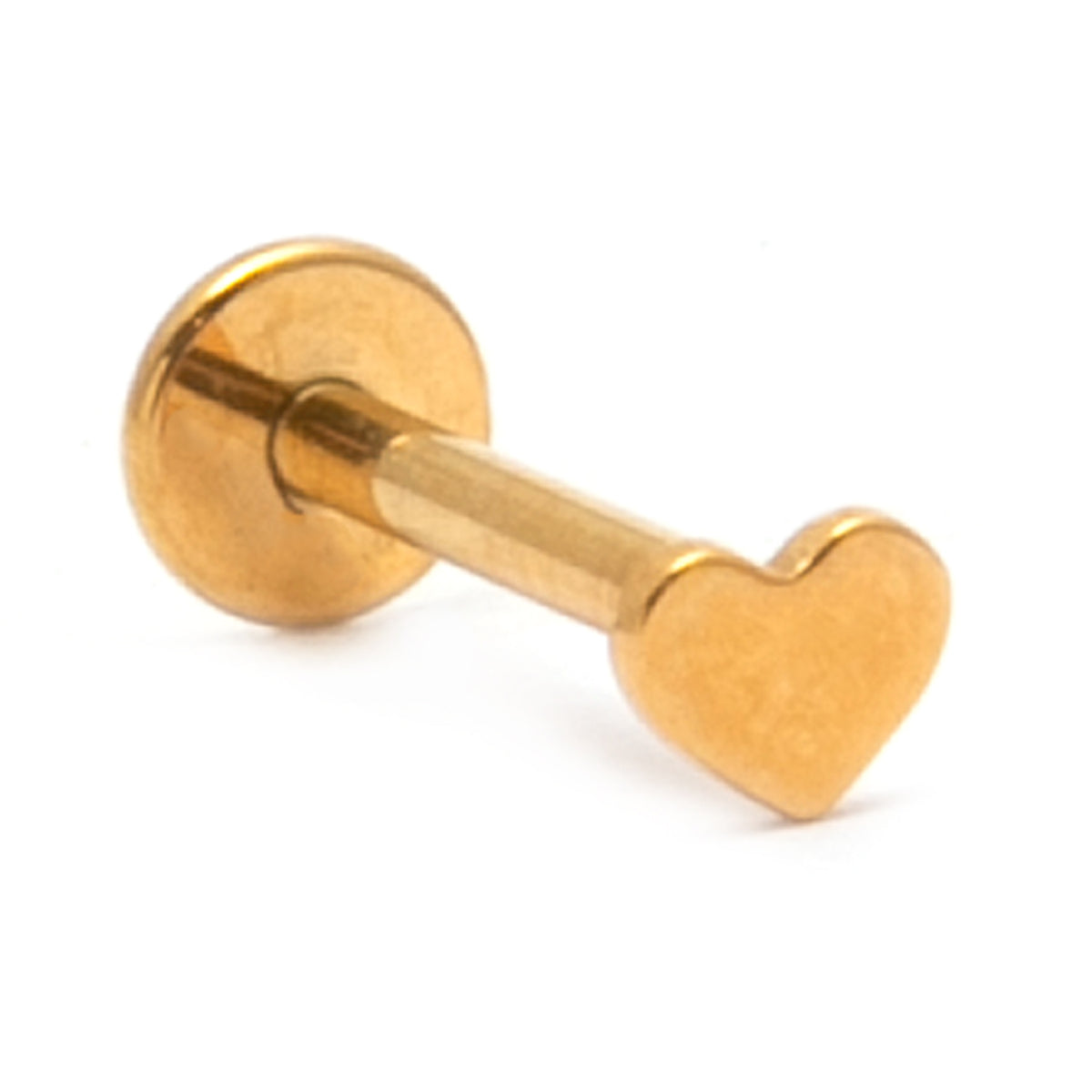 Plain Heart Piercing Stud