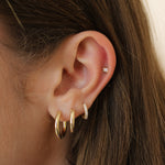 Baby Plain Huggie Earring