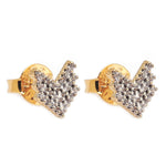 Pavé Arrow Stud