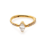 Marquise Seamless Piercing Hoop