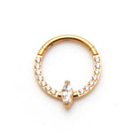 Marquise Piercing Hoop