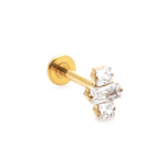 Baguette Trio Piercing Stud