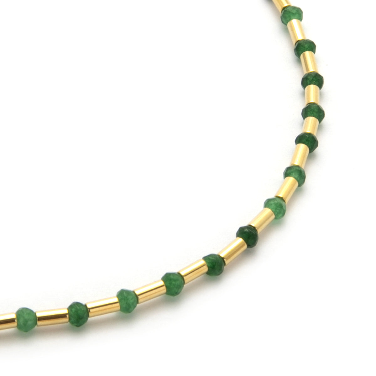 Green Iris Necklace