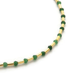 Green Iris Necklace