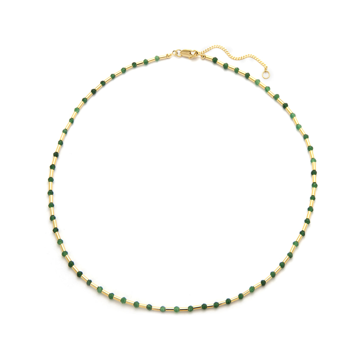 Green Iris Necklace