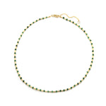Green Iris Necklace