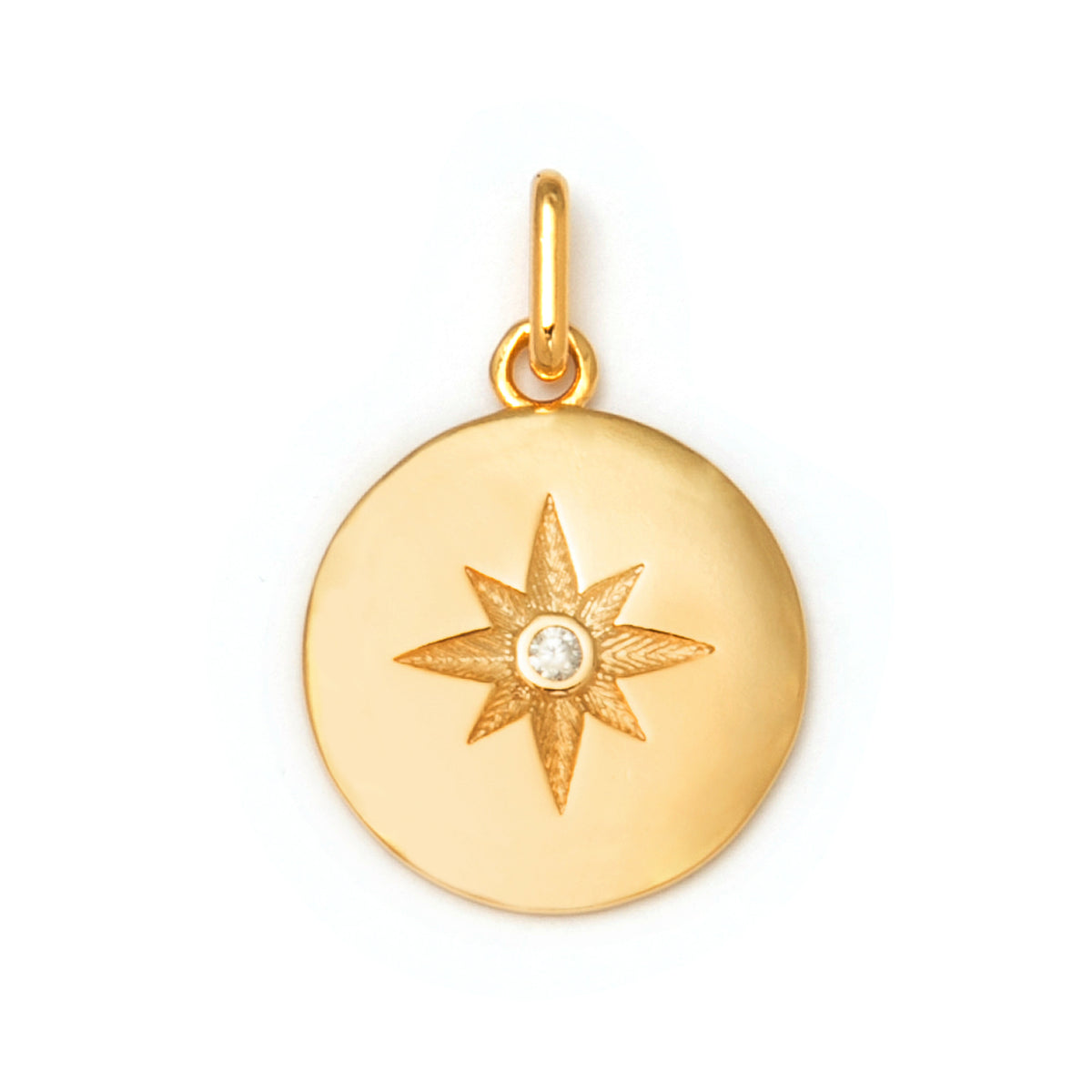 Octagram Coin Pendant