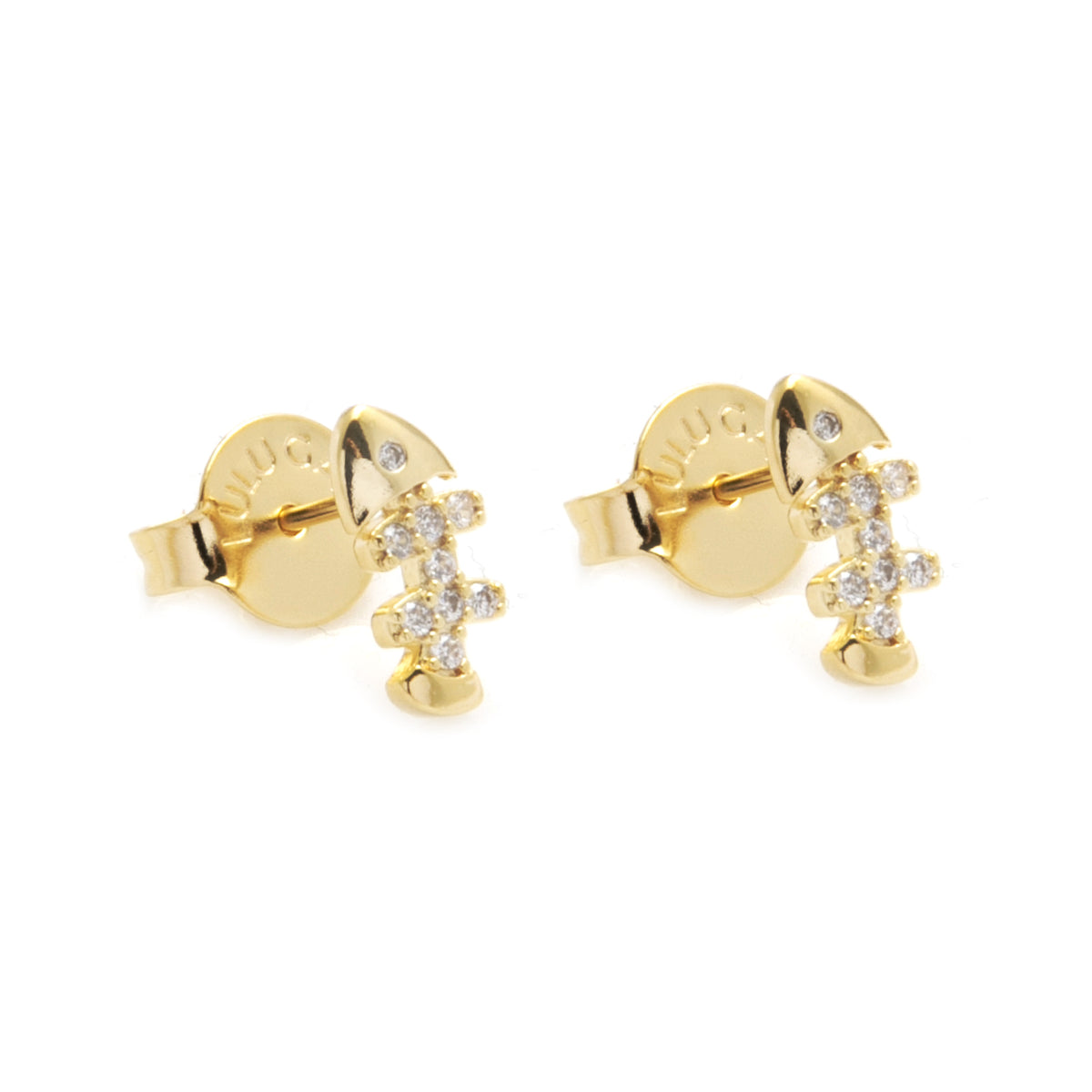 Fishbone Stud Earring