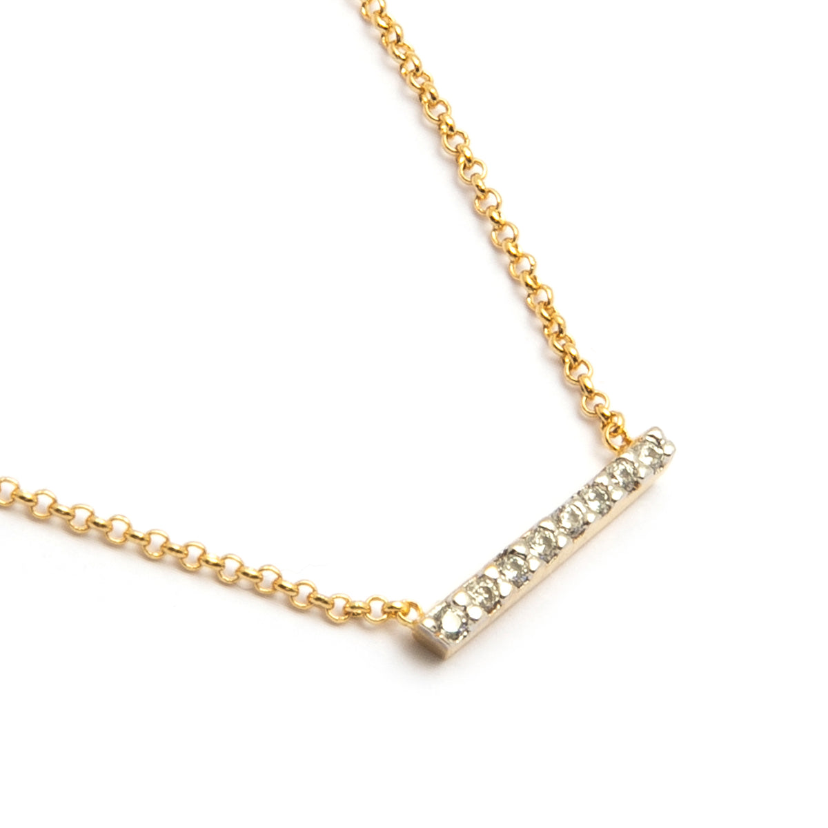 Pavé Bar Necklace