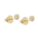 Pavé Mini Flower Stud Earring