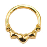 Heart Piercing Hoop
