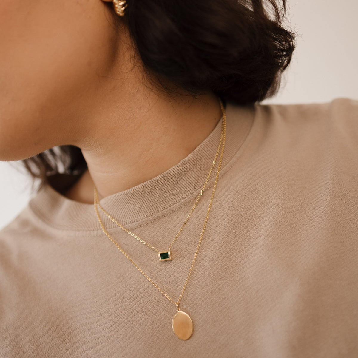 Baguette Necklace