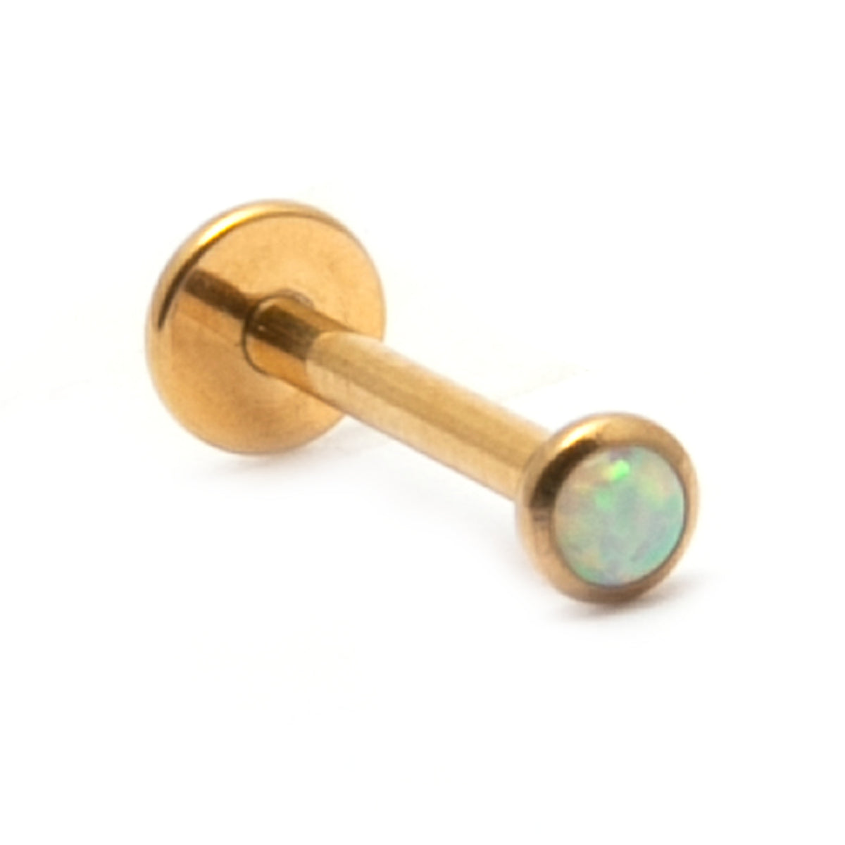 Opal Bezel Piercing Stud