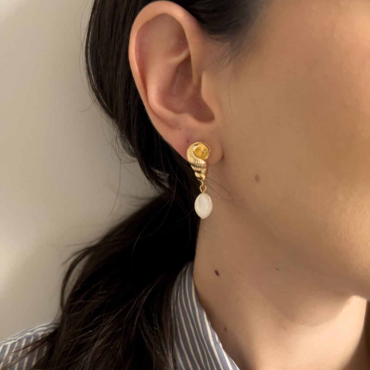 Shell Drop Earring