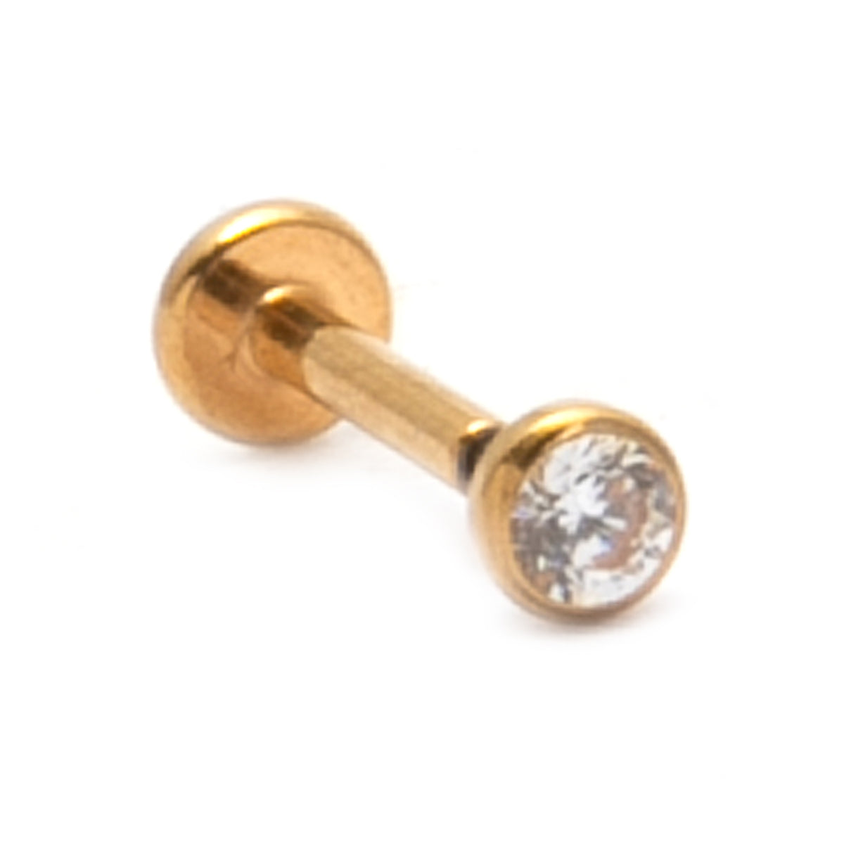 Bezel Piercing Stud