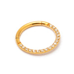 Pavé Piercing Hoop