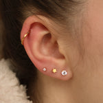 Plain Star Piercing Stud