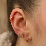 Hexagon Piercing Stud