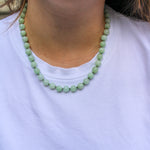 Mini Sara Necklace Light Green Jade