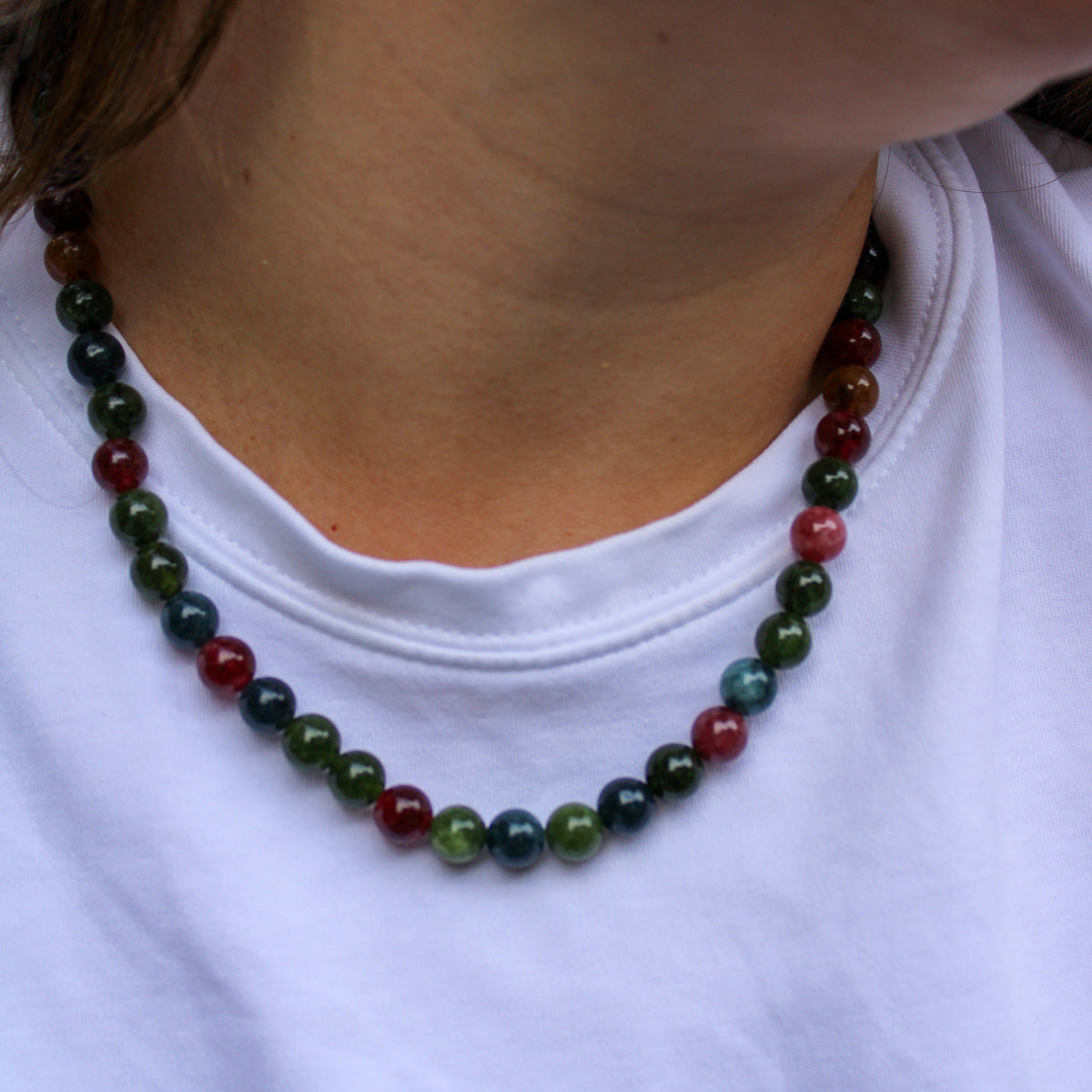 Mini Sara Necklace Multicolor Tourmaline