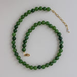 Mini Sara Necklace Green Jade