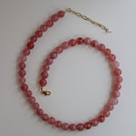 Mini Sara Necklace Strawberry Agate