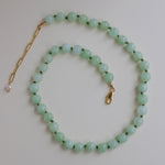 Mini Sara Necklace Light Green Jade