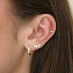 Fishbone Stud Earring