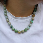 Sara Necklace Blue-Green Agate