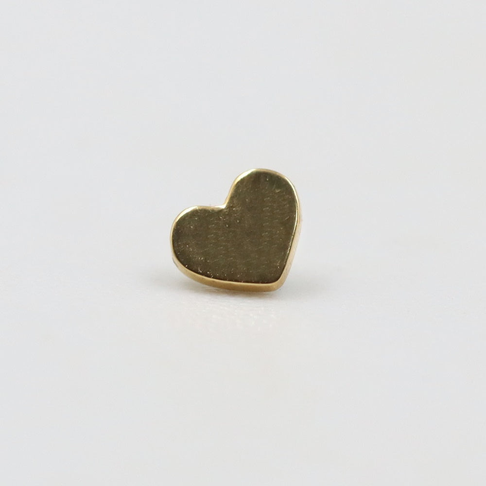 Plain Heart Piercing Stud
