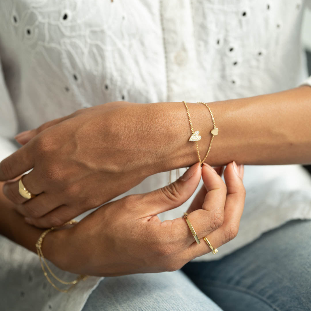 Heart Pavé Bracelet