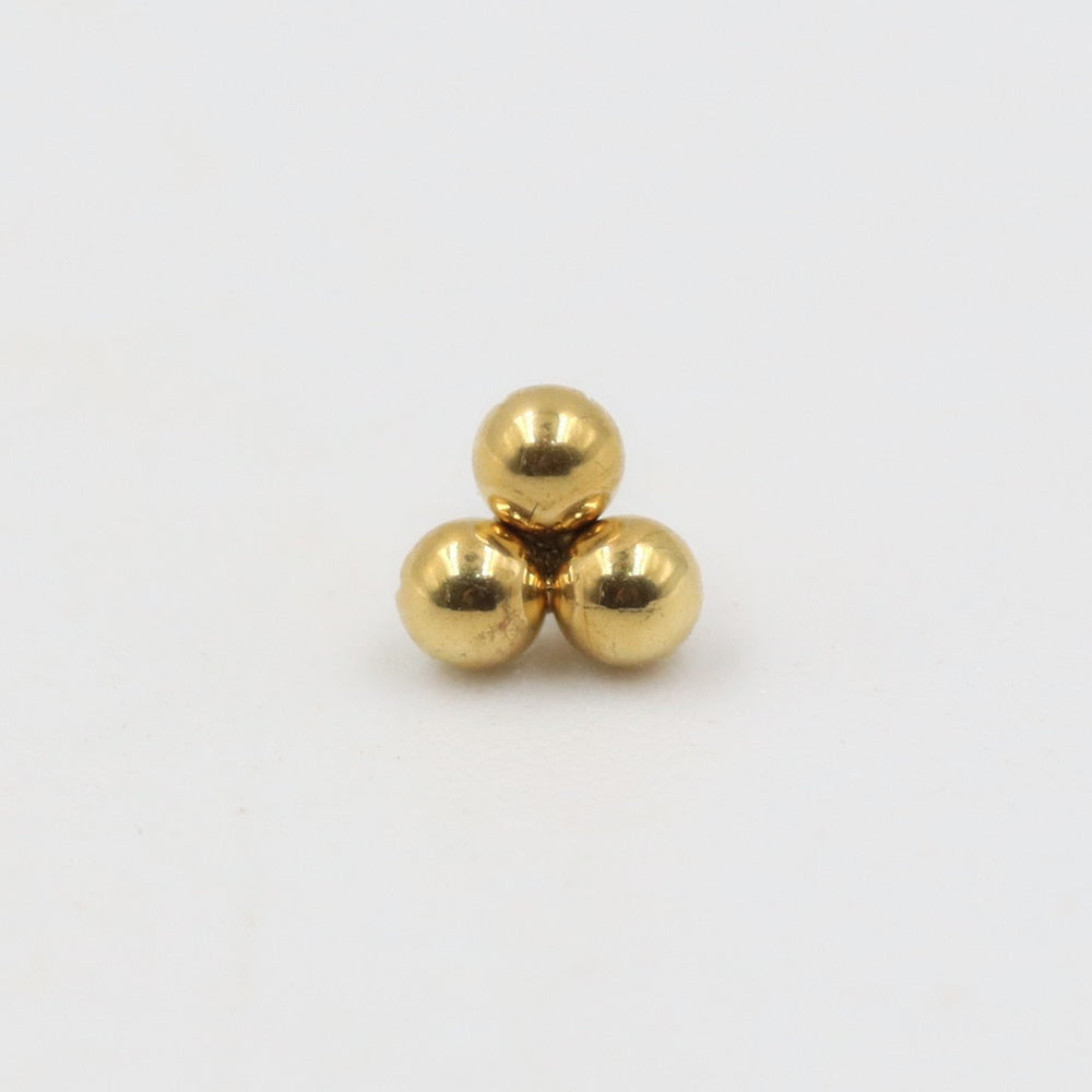 Plain Trinity Piercing Stud