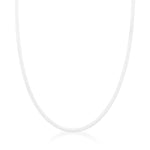 Flat Silver Necklace