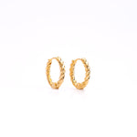 Twisted Huggie Earring